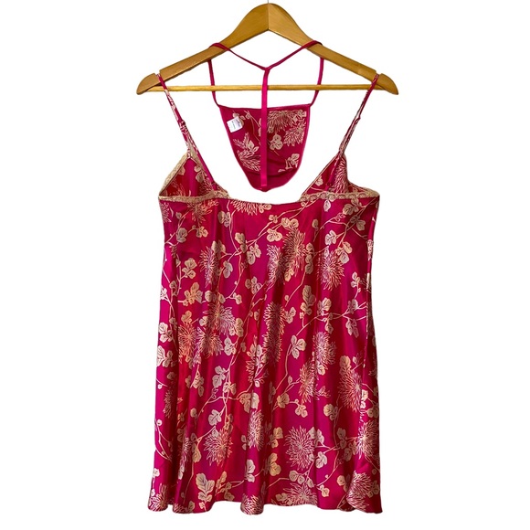 VICTORIA’S SECRET sz Medium Sexy Lingerie 2 Piece Set Thong Style Pink Tan - Picture 2 of 8